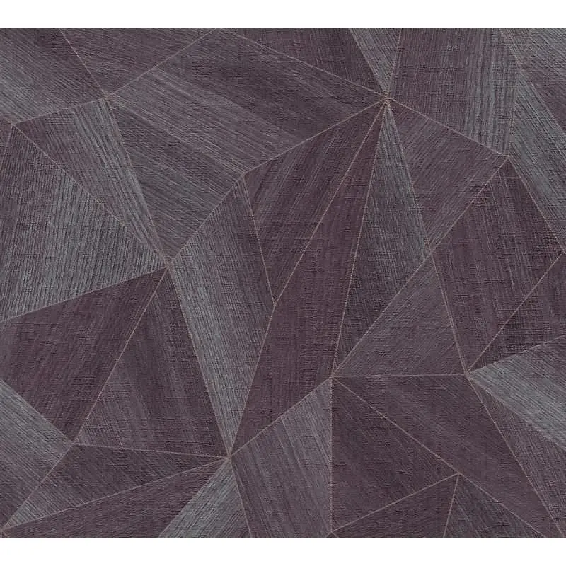 3D-Tapete Geometrisch Bordeaux Grau - Vliestapete mit Faltoptik - Mustertapete modern livingwalls (KG-174623)