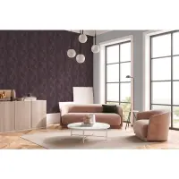 3D-Tapete Geometrisch Bordeaux Grau - Vliestapete mit...