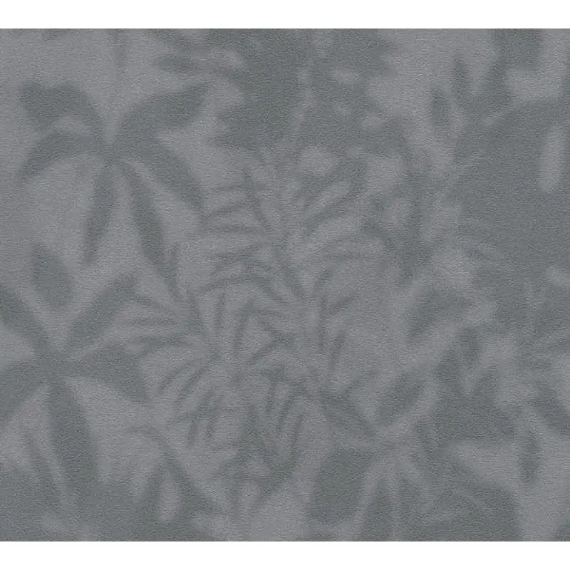 Dschungel-Tapete Dunkelblau Grau - Vliestapete mit Palmenmotiv - Mustertapete modern livingwalls (KG-174645)