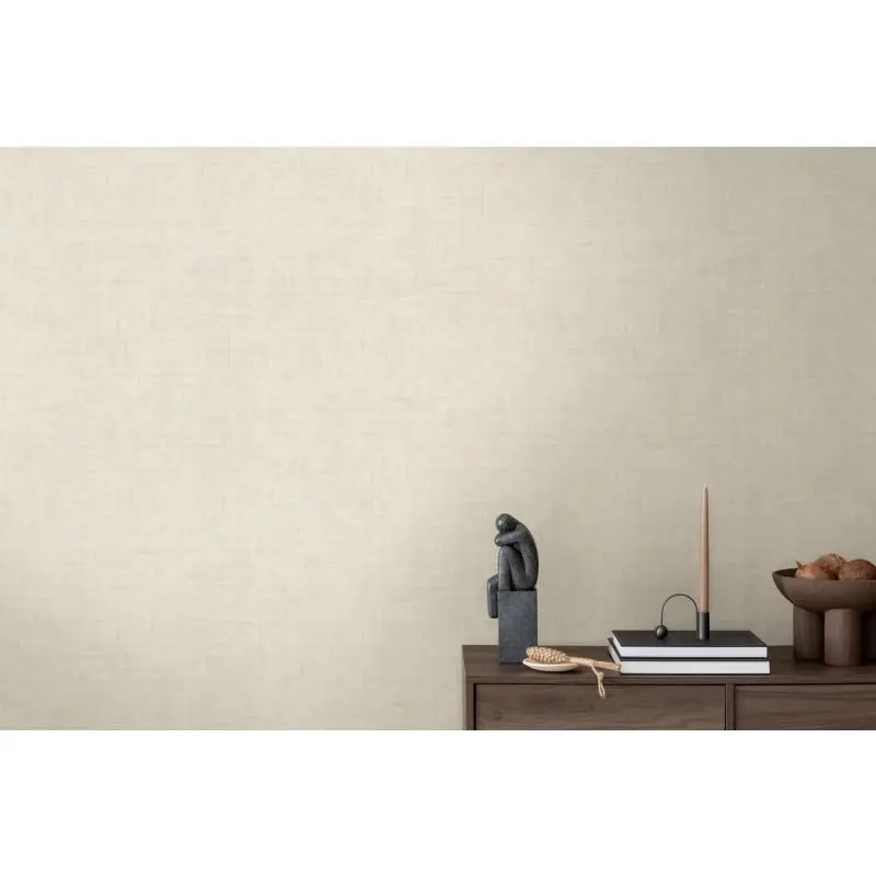 Tapete in Leinenstruktur Beige Sand - Schlichte Vliestapete Textiloptik AS-Creation (KG-174684)