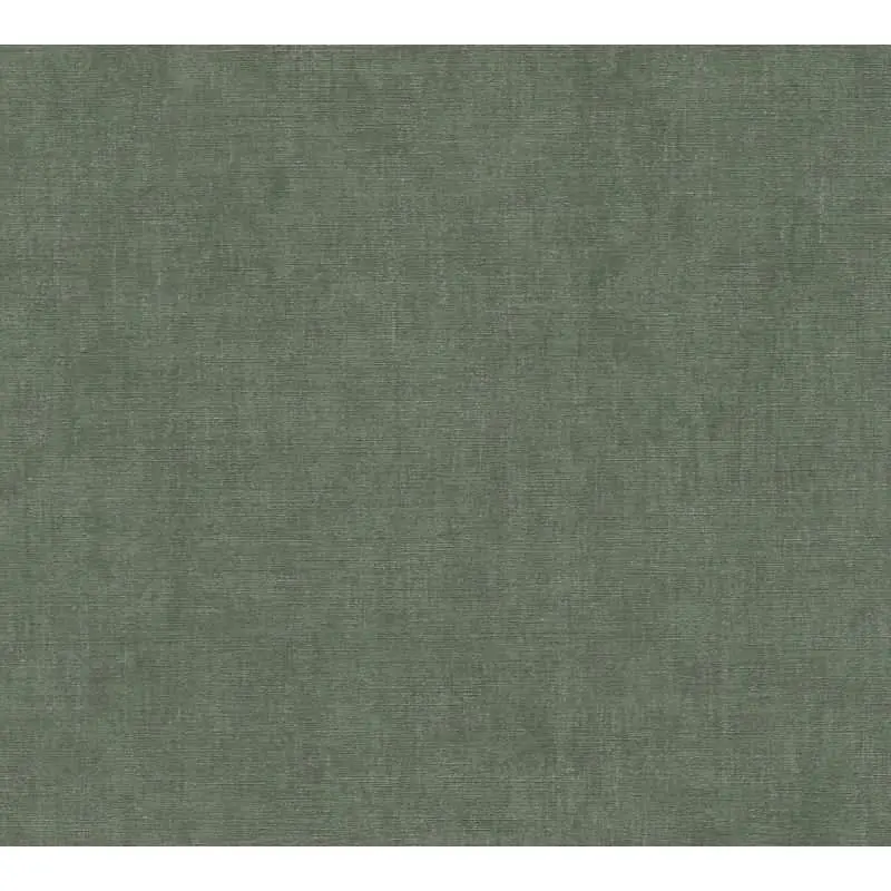 Tapete in Leinenstruktur Dunkelgrün - Schlichte Vliestapete modern AS-Creation (KG-174690)