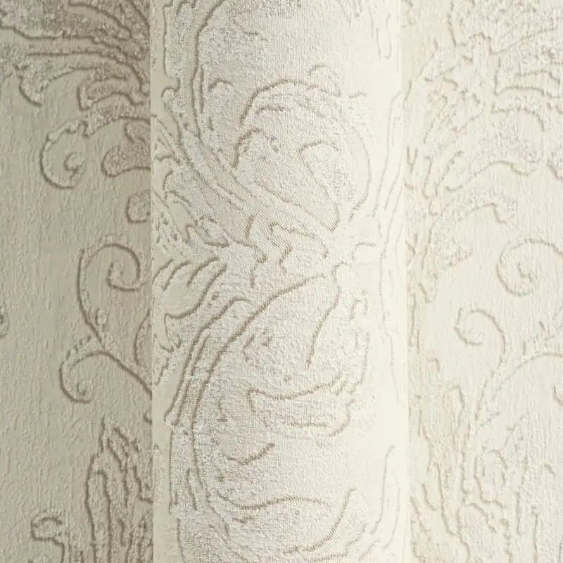 Tapete mit Barockmuster Beige Creme - Edle Damast-Tapete elegant strukturiert - Vliestapete AS-Creation (KG-174713)