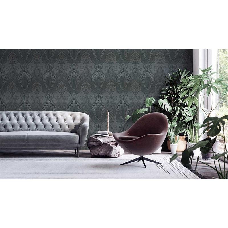 Tapete Grau, Silber, Schwarz, Anthrazit livingwalls Vliestapete (1039733)