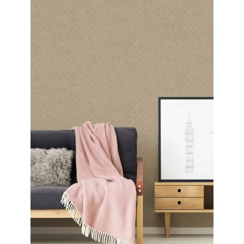 3D-Tapete geometrisch Beige Sandfarben - Vliestapete mit Struktur und Muster AS-Creation (KG-174744)