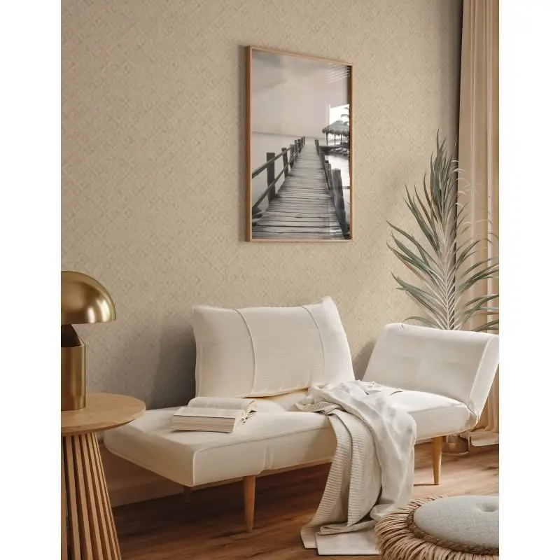 3D-Tapete geometrisch Beige Sandfarben - Vliestapete mit Struktur und Muster AS-Creation (KG-174744)