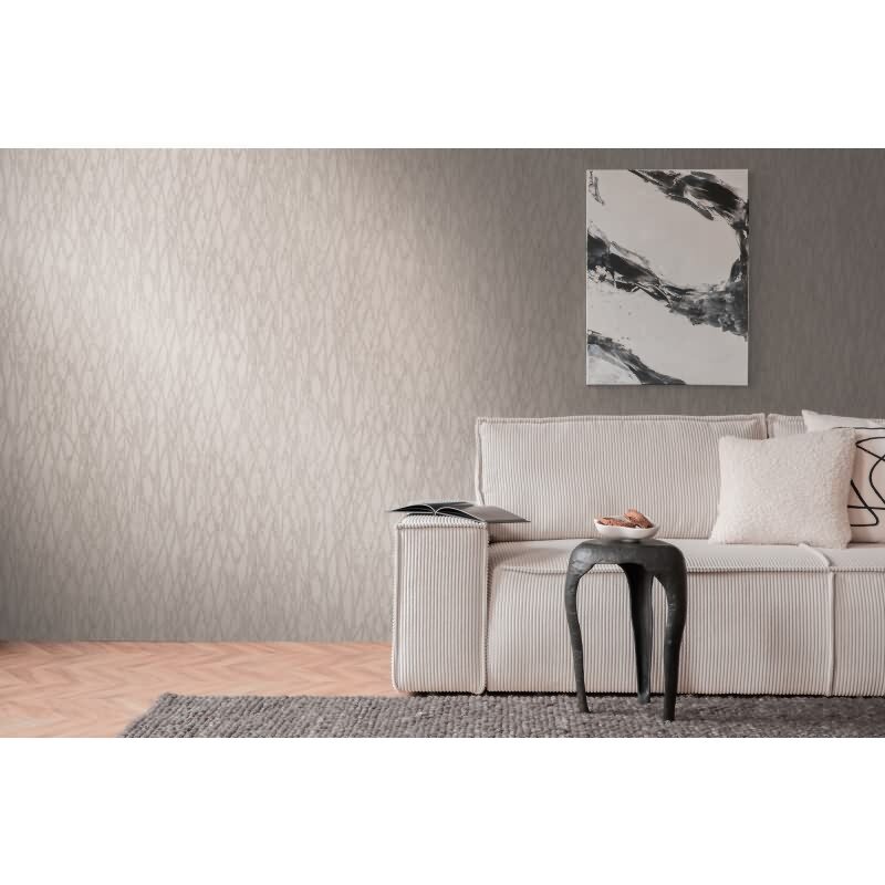 Stein Optik-Tapete Beige Grau - Struktur Tapete mit Adermuster - Vliestapete modern livingwalls (KG-174783)