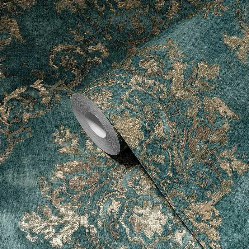 Tapete Blau, Gold, Kupfer livingwalls Vliestapete (1039727)