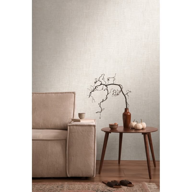 Steinoptik-Tapete Creme Beige - Vliestapete mit feiner Struktur - Modern livingwalls (KG-174786)