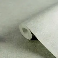 Unitapete mit Leinen-Optik Beige Braun Blau - Einfarbige...