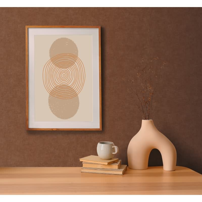 Unitapete mit Leinen-Optik Rotbraun - Einfarbige Vliestapete strukturiert livingwalls (KG-174793)