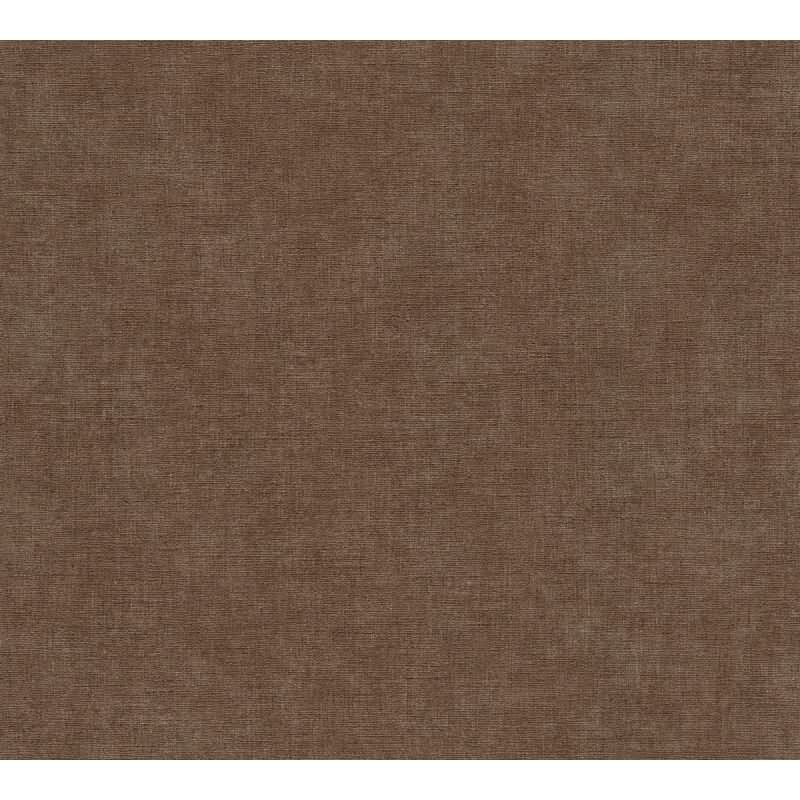 Unitapete mit Leinen-Optik Rotbraun - Einfarbige Vliestapete strukturiert livingwalls (KG-174793)