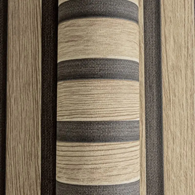 Holzoptik Tapete Brain Schwarz - 3D Vliestapete skandinavische Holzpaneele AS-Creation (KG-174794)