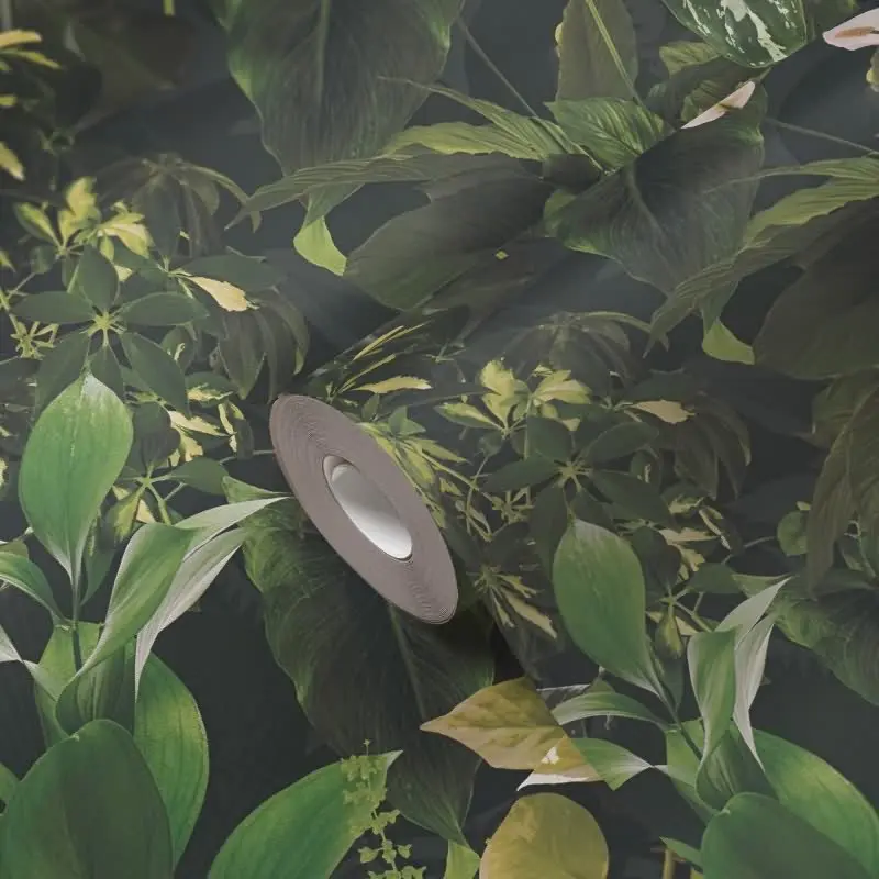 Dschungel-Tapete Dunkelgrün - Vliestapete tropisch - Mustertapete mit Pflanzenmotiv AS-Creation (KG-174812)