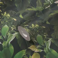 Dschungel-Tapete Dunkelgr&uuml;n - Vliestapete tropisch -...