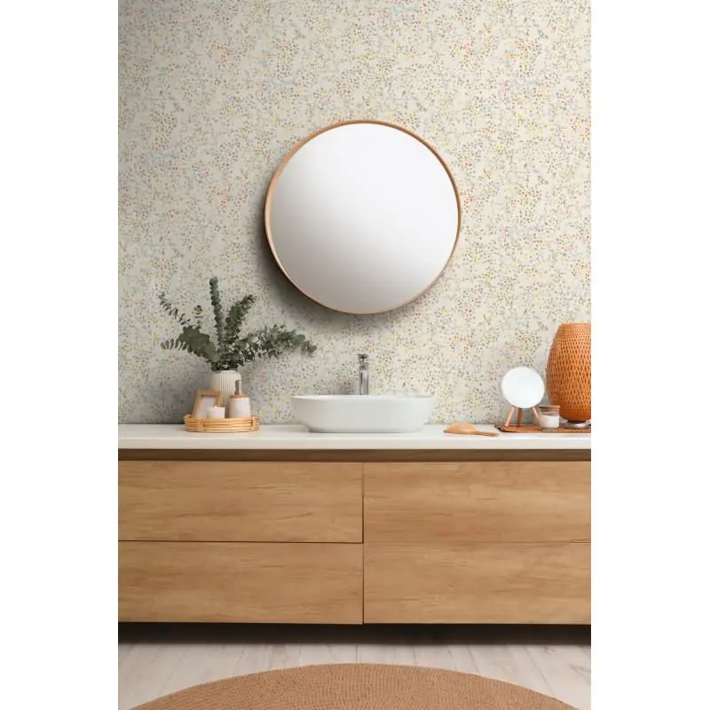 Blümchentapete Pastell Weiß - Vliestapete floral verspielt - Mustertapete Frühling AS-Creation (KG-174826)