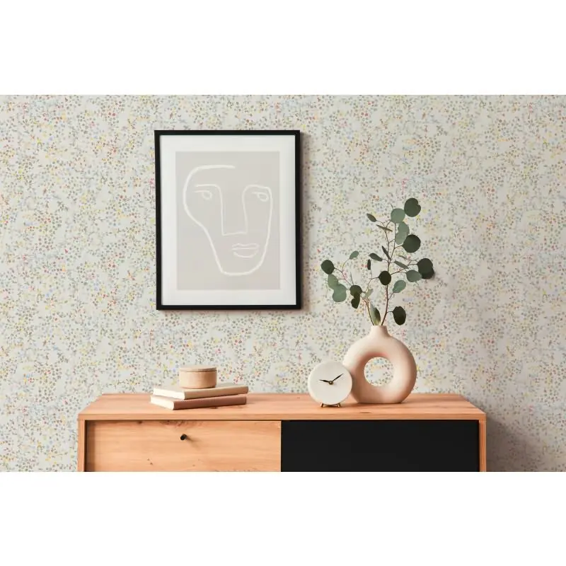 Blümchentapete Pastell Weiß - Vliestapete floral verspielt - Mustertapete Frühling AS-Creation (KG-174826)