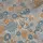 Blumen-Tapete Retro Blau Orange Beige - Mustertapete 70er Jahre - Vliestapete AS-Creation (KG-174860)