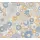 Blumen-Tapete Retro Blau Orange Beige - Mustertapete 70er Jahre - Vliestapete AS-Creation (KG-174860)