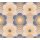 Retro-Blumen-Tapete Blau Gelb Beige - Muster Tapete Wellenmuster - Vliestapete AS-Creation (KG-174880)