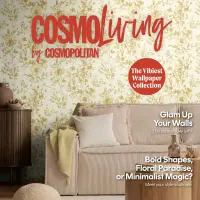 COSMOPOLITAN Vliestapete Blumen Wei&szlig; Gold moderne...