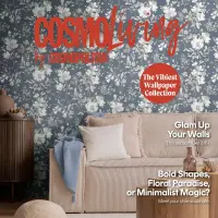 COSMOPOLITAN Vliestapete Aquarell Blaugrau Wei&szlig;...