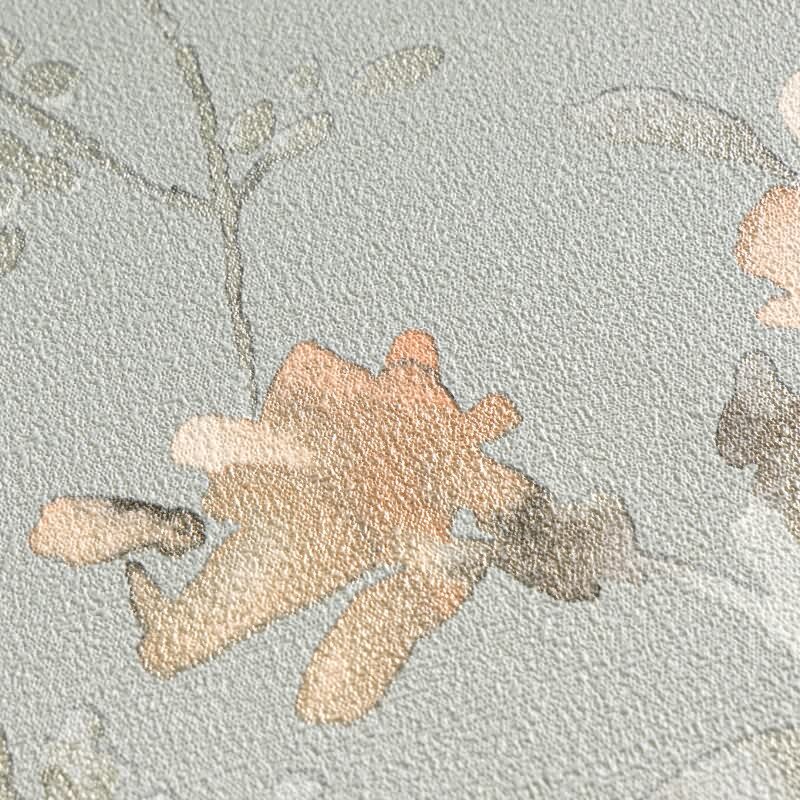 COSMOPOLITAN Vliestapete Blumen Apricot Blau Vintage Aquarell Tapete Pastell livingwalls (KG-174889)