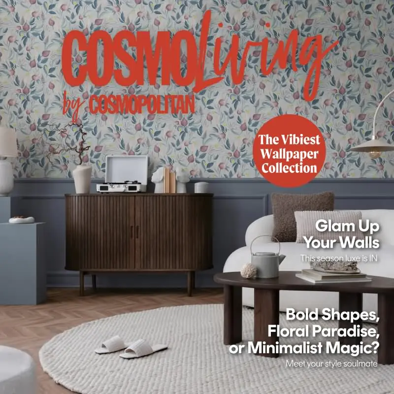 COSMOPOLITAN Vliestapete Hellblau Rosa Designer Tapete floral fürs Schlafzimmer livingwalls (KG-174890)