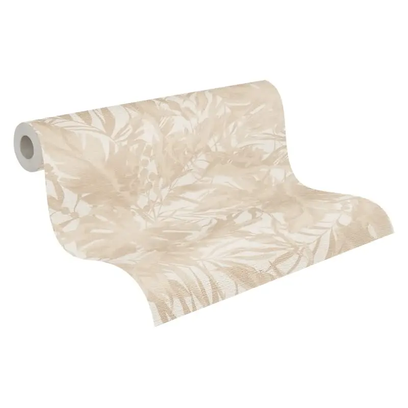 COSMOPOLITAN Vliestapete Dschungel Beige Creme botanische Tapete mit Blättern livingwalls (KG-174896)