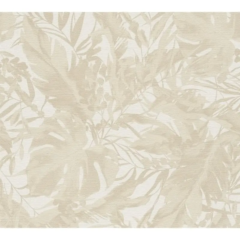 COSMOPOLITAN Vliestapete Dschungel Beige Creme botanische Tapete mit Blättern livingwalls (KG-174896)