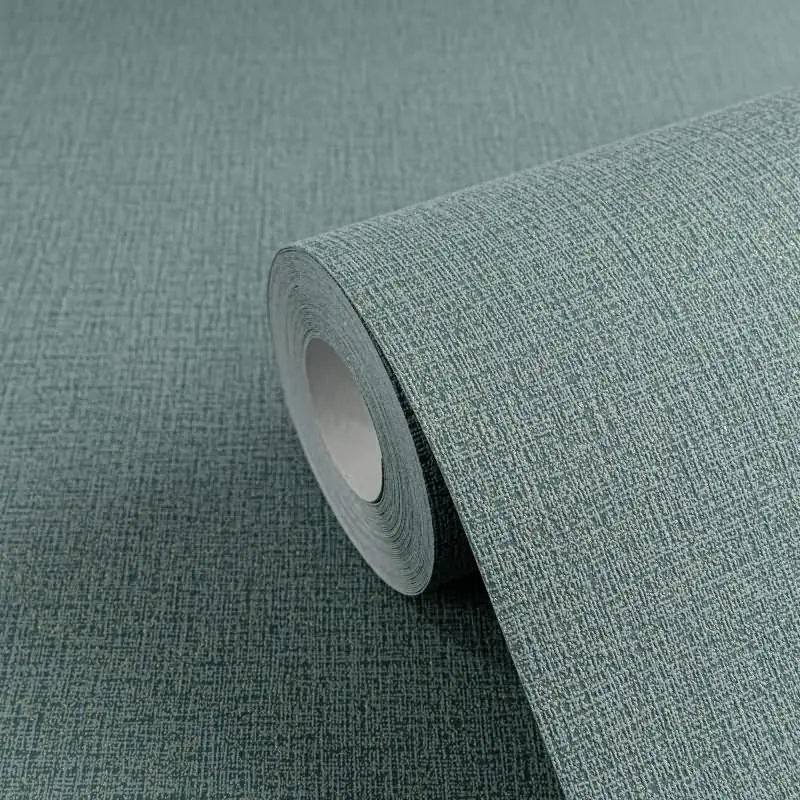 COSMOPOLITAN Vliestapete Türkisblau Metallic moderne einfarbige Tapete Design livingwalls (KG-174911)