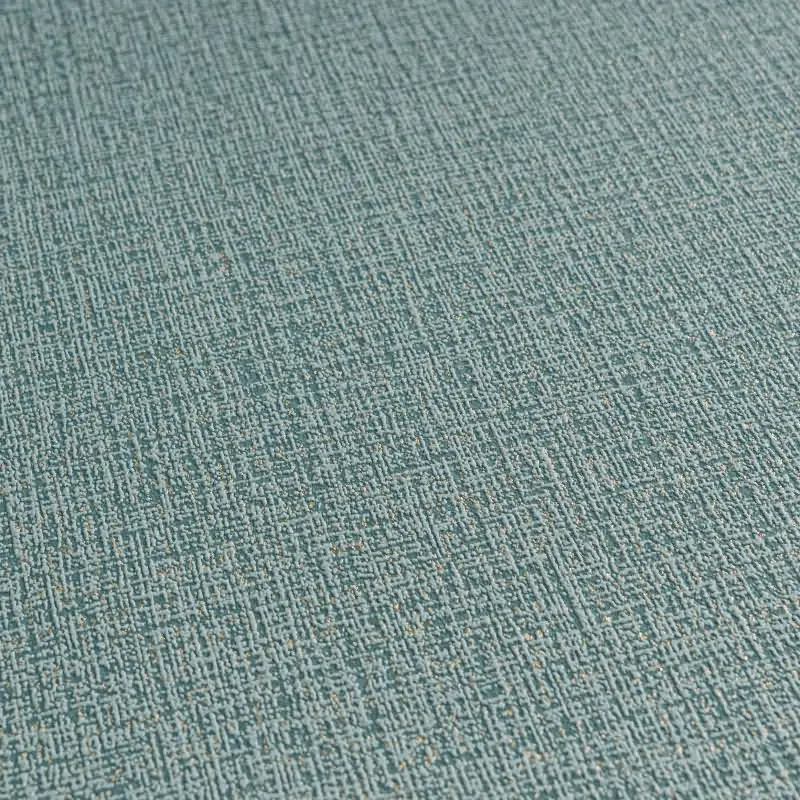 COSMOPOLITAN Vliestapete Türkisblau Metallic moderne einfarbige Tapete Design livingwalls (KG-174911)