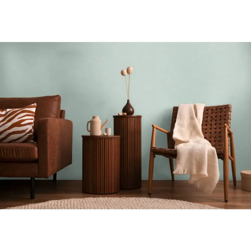 COSMOPOLITAN Vliestapete Hellblau Türkis moderne Struktur Tapete fürs Esszimmer livingwalls (KG-174924)