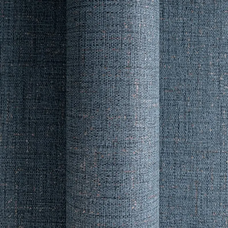 COSMOPOLITAN Vliestapete Dunkelblau edle Uni Tapete mit Textiloptik fürs Schlafzimmer livingwalls (KG-174926)