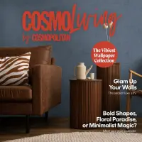 COSMOPOLITAN Vliestapete Dunkelblau edle Uni Tapete mit...