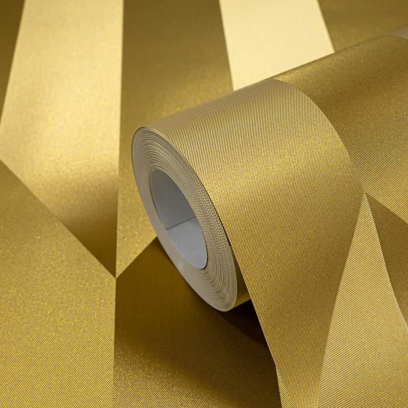 COSMOPOLITAN 3D Vliestapete Gold moderne Muster Tapete mit Metallic-Effekt livingwalls (KG-174937)
