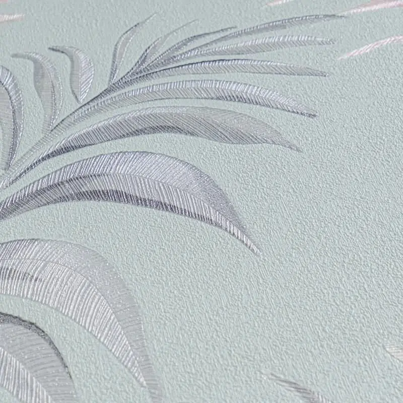 COSMOPOLITAN Vliestapete Türkis Rosa florale Blätter Tapete fürs Wohnzimmer livingwalls (KG-174941)