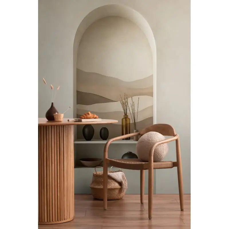 COSMOPOLITAN Fototapete 3D Nische Bögen Creme Beige Braun moderne Vliestapete livingwalls (KG-174966)