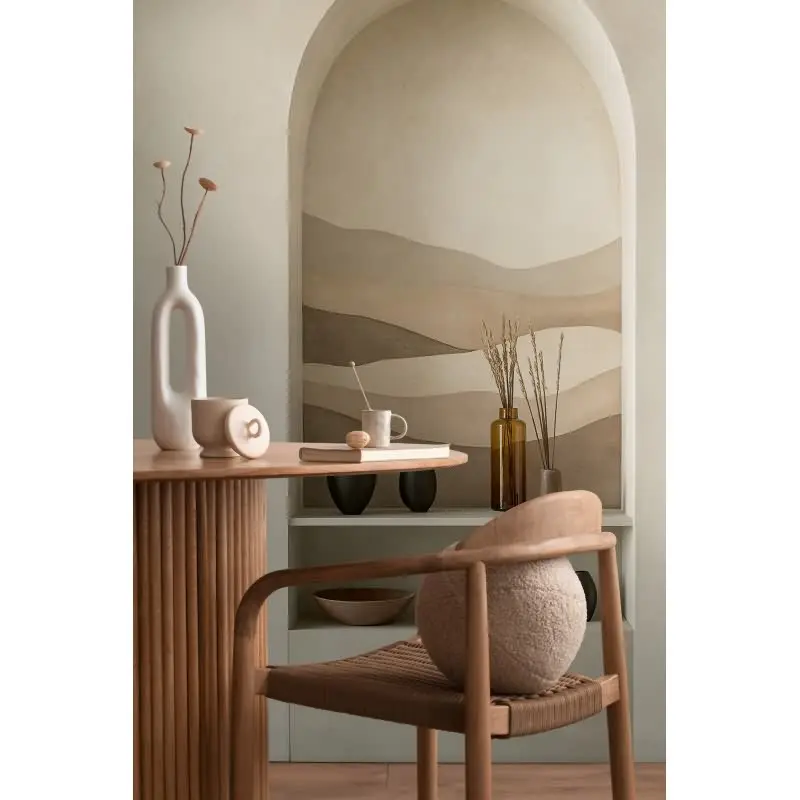 COSMOPOLITAN Fototapete 3D Nische Bögen Creme Beige Braun moderne Vliestapete livingwalls (KG-174966)