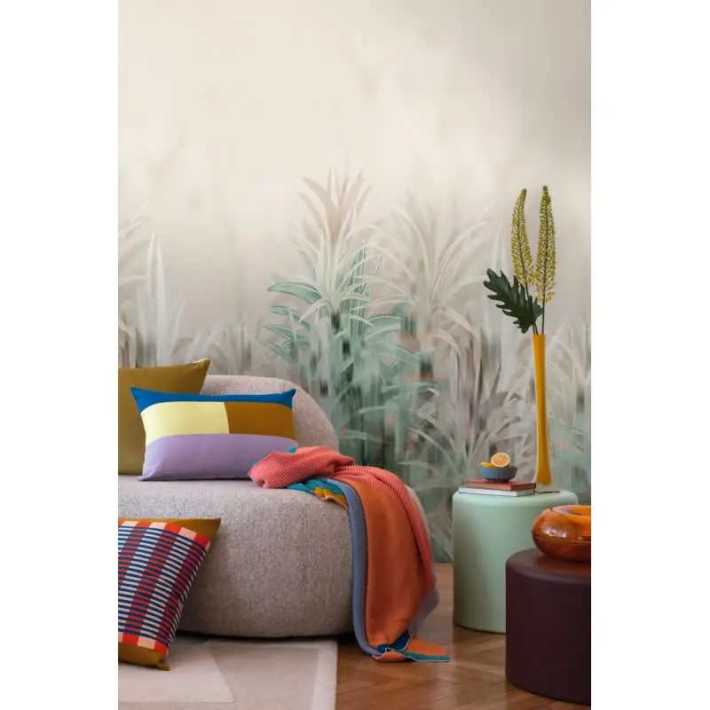 COSMOPOLITAN Fototapete Dschungel Blätter Beige Grün moderne Vliestapete livingwalls (KG-174978)