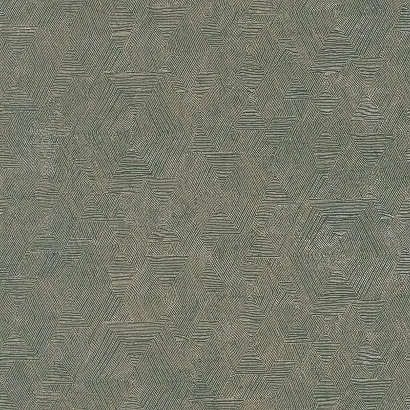 Tapete Grau, Silber, Grün livingwalls Vliestapete (1039707)