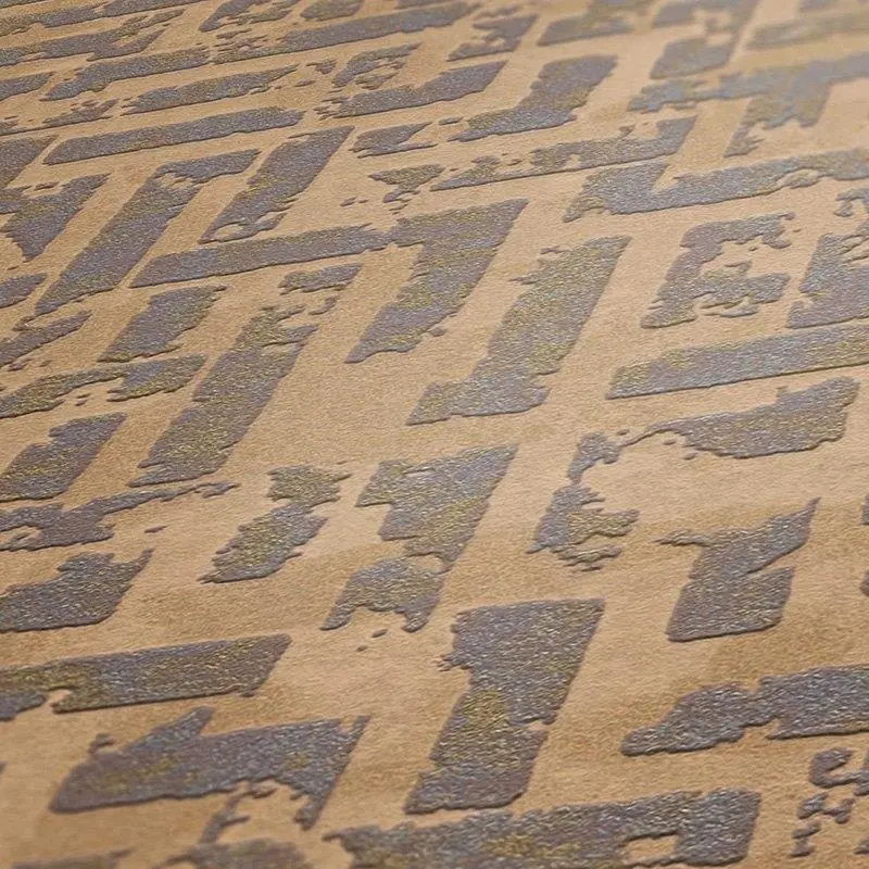 Tapete Braun, Grau, Silber livingwalls Vliestapete (1039692)