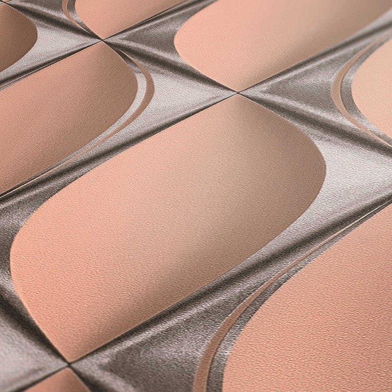 Tapete Grau, Silber, Rosa, Rose livingwalls Vliestapete (1039675)