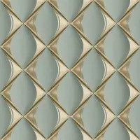 Tapete Blau, Gold, Kupfer livingwalls Vliestapete (1039674)