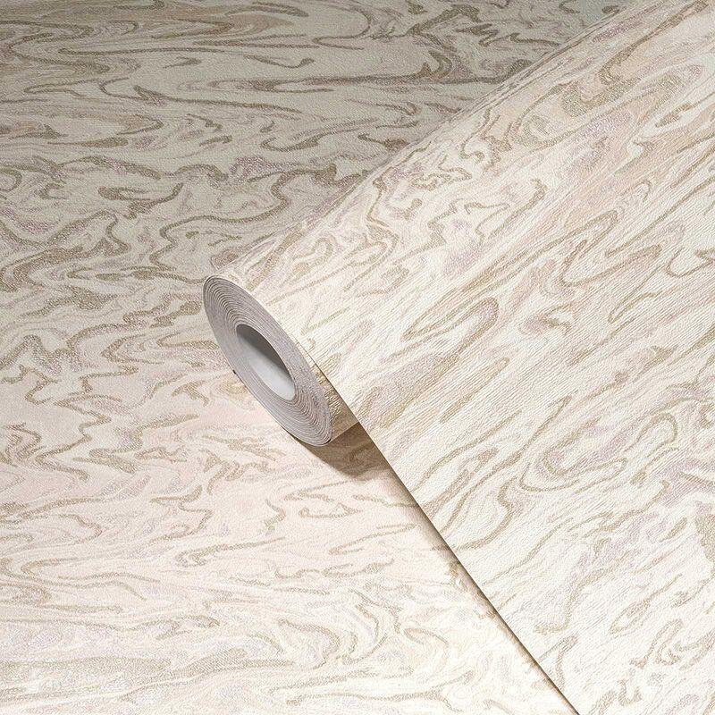 Tapete Beige, Creme, Gold, Kupfer livingwalls Vliestapete (1039666)