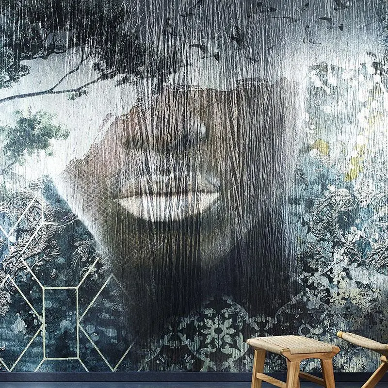 Digitaldruck-Tapete Grau, Silber Papis Loveday (1039602)