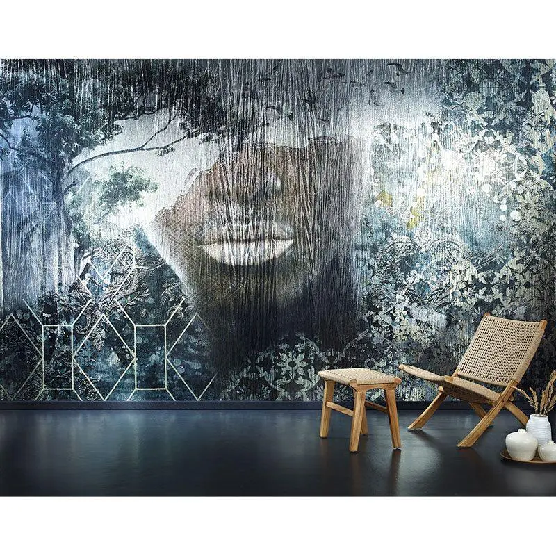 Digitaldruck-Tapete Grau, Silber Papis Loveday (1039602)