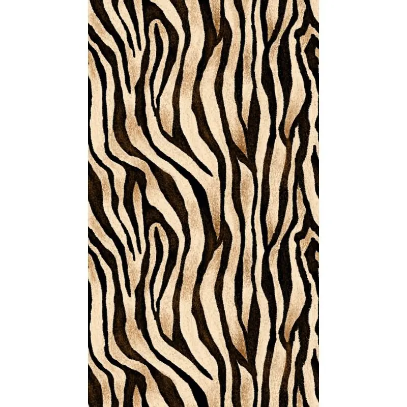 Fototapete Zebra-Optik Beige Schwarz - Exotisches Tiermuster modern interpretiert - livingwalls Vliestapete erweiterbar (KG-175110)