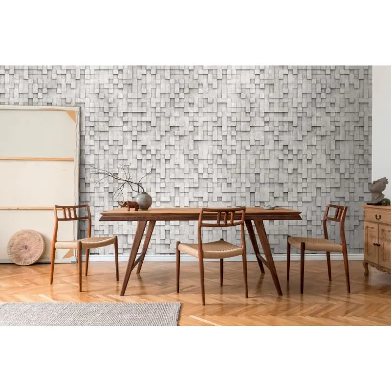 Fototapete Ornament Schwarz Weiß - Klassisches Muster mit Vintage-Flair - livingwalls Vliestapete erweiterbar (KG-175121)