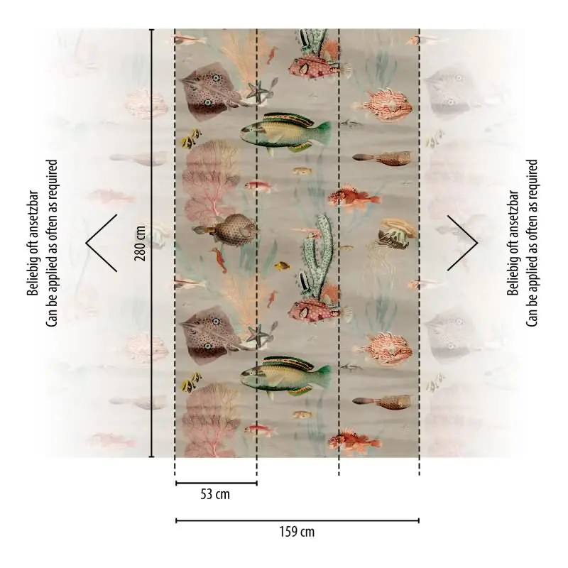 Fototapete Gemüse Aquarelloptik Bunt Beige - Küchenmotiv mit Vintage-Charme - livingwalls Vliestapete erweiterbar (KG-175146)