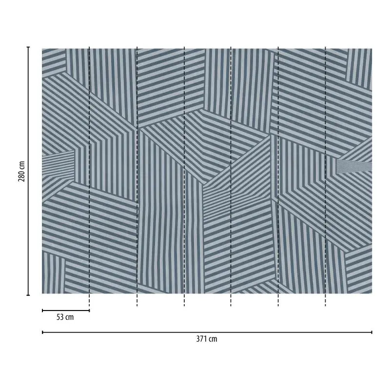 Fototapete Holzoptik Bretterstruktur Blau - Rustikales Wanddesign modern interpretiert - livingwalls Vliestapete (KG-175167)